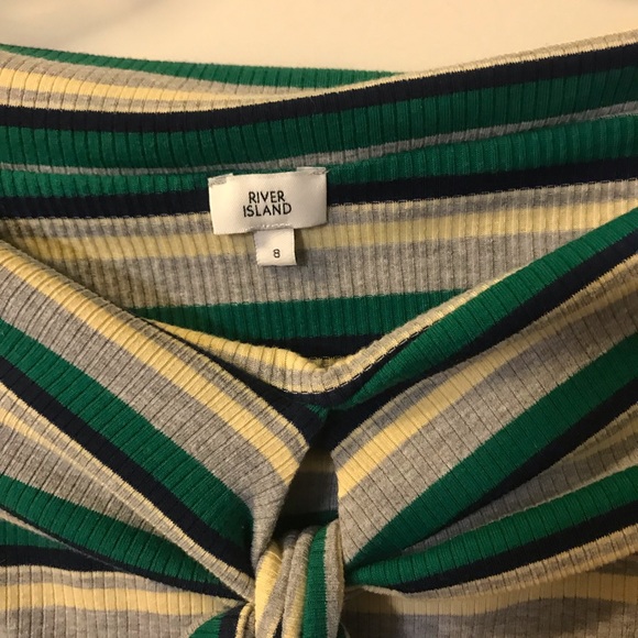 River Island Tie Front off the Shoulder Top - Picture 5 of 6